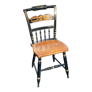 L. Hitchcock Inn Chair With Eagle Stencil