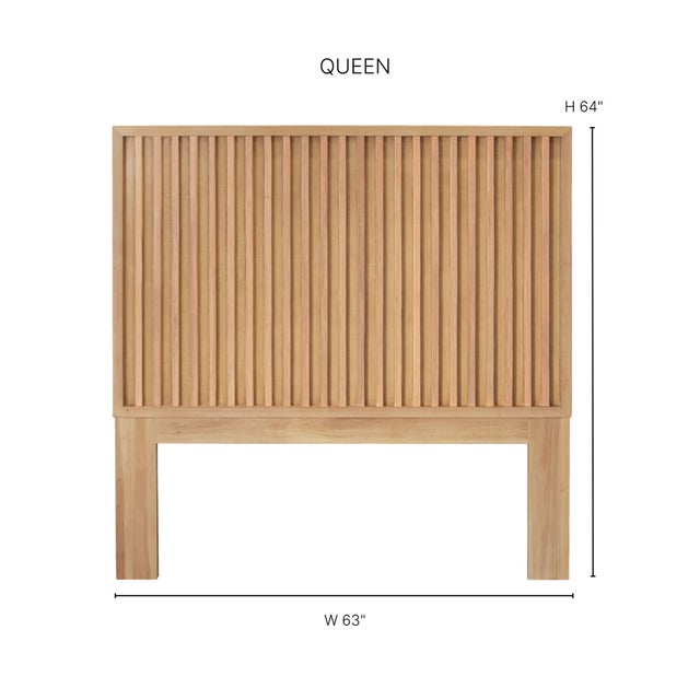 Modern Nova Platform Bed Queen - Natural For Sale - Image 3 of 9