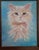 Judgy Kitty Cat Portrait Painting Signed For Sale - Image 4 of 9