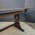 Mid 20th Century English Oak Trestle Base Drawerleaf Dining Table For Sale - Image 4 of 9
