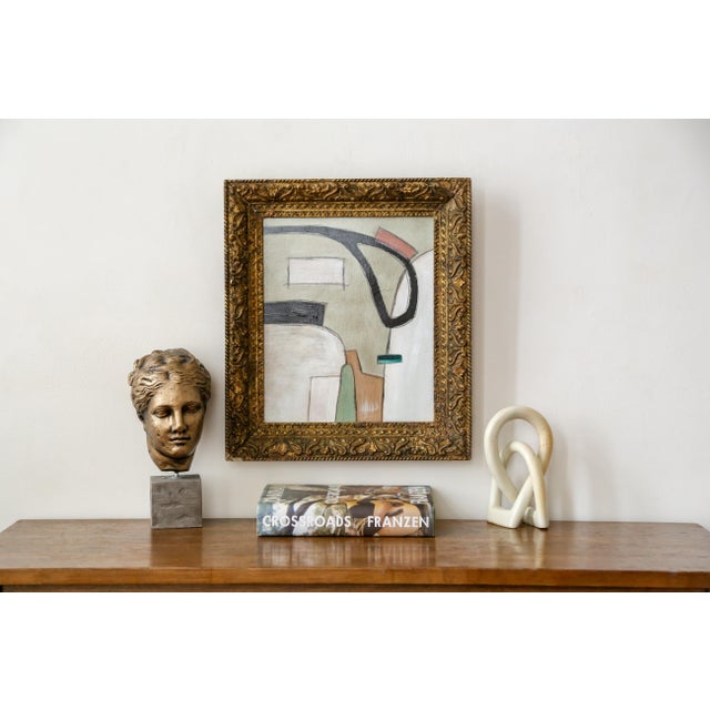 Original Framed Abstract Painting in Antique Gold Frame For Sale - Image 14 of 14