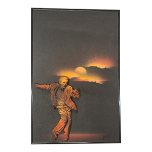Vintage B. T. G. Hand Arts Painting 3d Florescent Wall Art