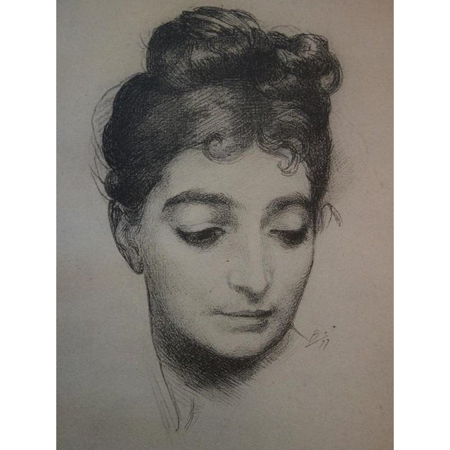 Félix Bracquemond, Portrait, 1897, Lithograph For Sale - Image 4 of 7