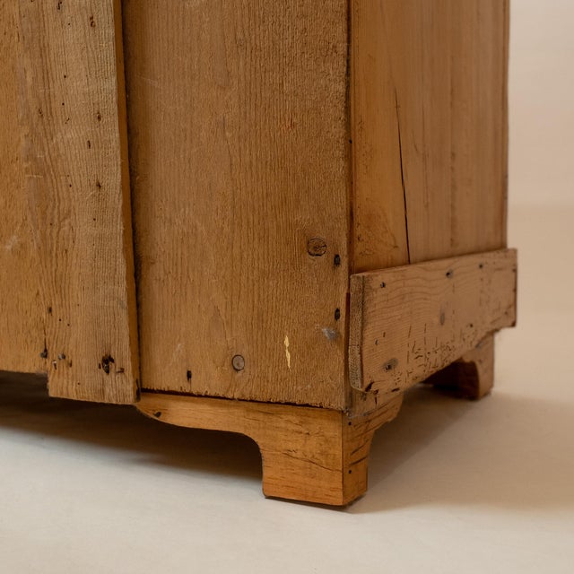 Late 19th Century Large French Pine Sideboard With Carved Crest and Shelf For Sale - Image 14 of 15