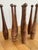 Antique Hand Carved Indian Club Pins & Exercise Weights - Set of 8 For Sale - Image 15 of 15