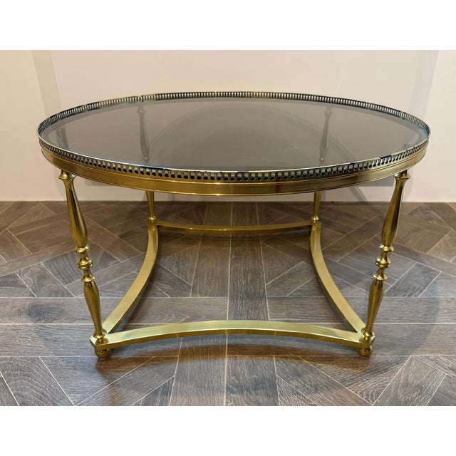 Parisian High Quality Brass Coffee Table, 1925 For Sale - Image 11 of 11