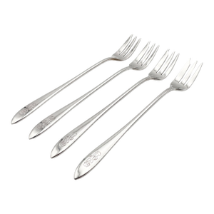 1958 Reed & Barton "The Diamond" Sterling Cocktail Forks by Gio Ponti - Set of 4