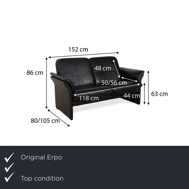 The Erpo City two-seater sofa offers ultimate comfort thanks to its high-quality sofa and manual function. The couch...