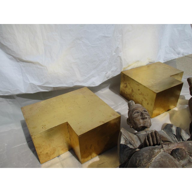 Edo Shinto Wooden Priests Circa 1850s Japan - A Pair of 2 For Sale - Image 12 of 17