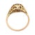 1930s Art Deco Diamond 14k Yellow Gold Two Tone Engagement Ring, Size 4.75 For Sale In Los Angeles - Image 6 of 6