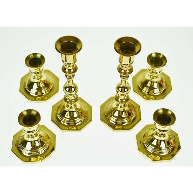 Baldwin Brass Candlesticks Group of 6 Chairish