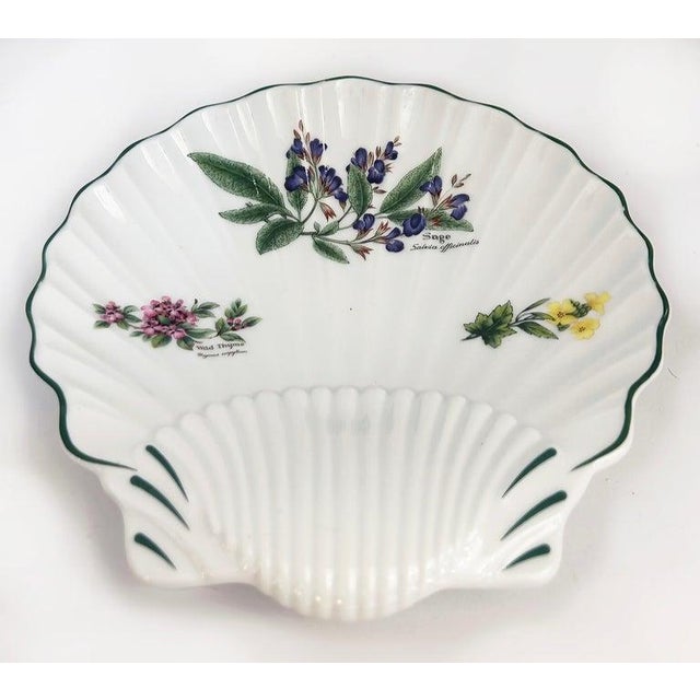 Royal Worcester Porcelain Wild Thyme Sage Plates Pair, England Offered for sale is a pair of Royal Worcester fine...