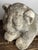Antique Reclining Lion Sculpture on Base in Carved Stone, 1890s For Sale - Image 5 of 18