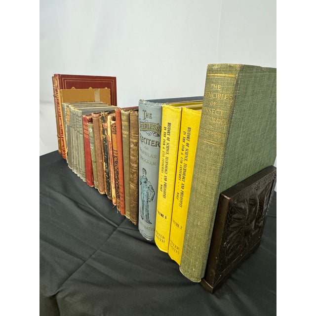 Antique Edwardian Brass & Wood Expandable Imperial Eagle Bookends Book Rack, Circa 1900 For Sale - Image 9 of 12