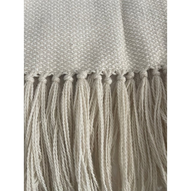 Contemporary Wool Blend Throw For Sale - Image 3 of 14