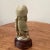 Early 20th Century Antique Carved Chinese Shoushan Hard Stone Fisherman Sculpture Statue For Sale - Image 4 of 13