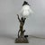 Liberty Table Lamp in Brass and Opaline Glass For Sale - Image 6 of 11