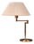 Swedish Modern, Articulating Table Lamp, Solid Brass, Sweden, 1980s For Sale
