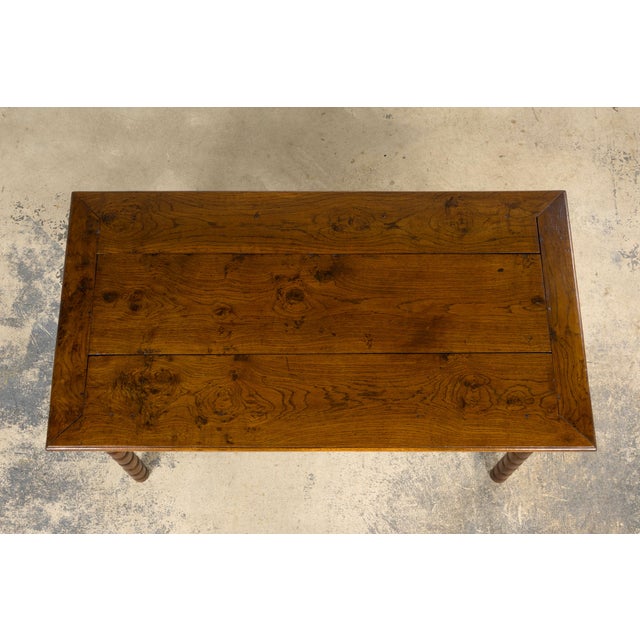 Late 19th Century French Provincial Oak Farm Table For Sale - Image 4 of 18