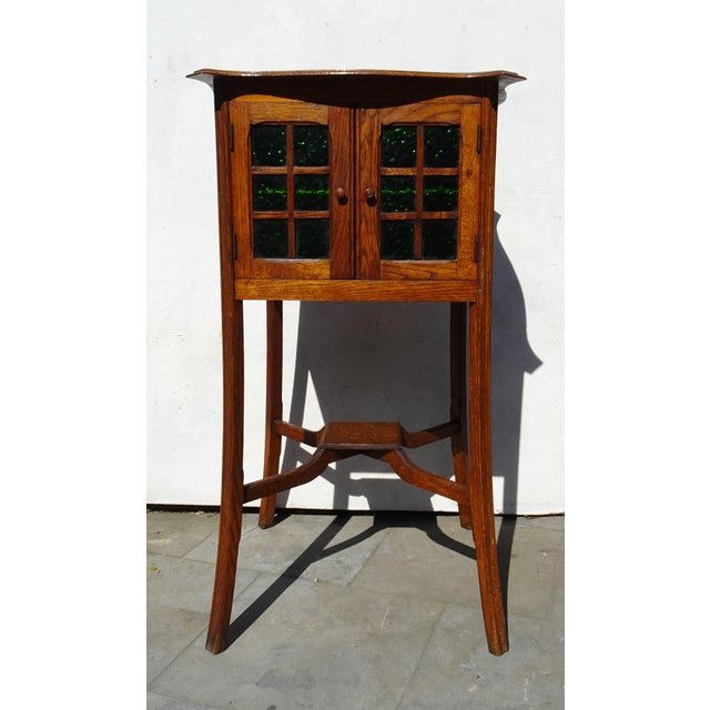 Art Nouveau Arts and Crafts Display Cabinet, 1890s For Sale - Image 6 of 18