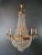 Brass 1910s Empire Brass Crystal Lustre Chandelier Ceiling Light For Sale - Image 8 of 12