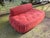 Textile Cashmere Rubies Leather Two-Seater Mademoiselle Sofa by Matteo Thun and Antonio Rodriguez for Baxter, 1960s For Sale - Image 7 of 18