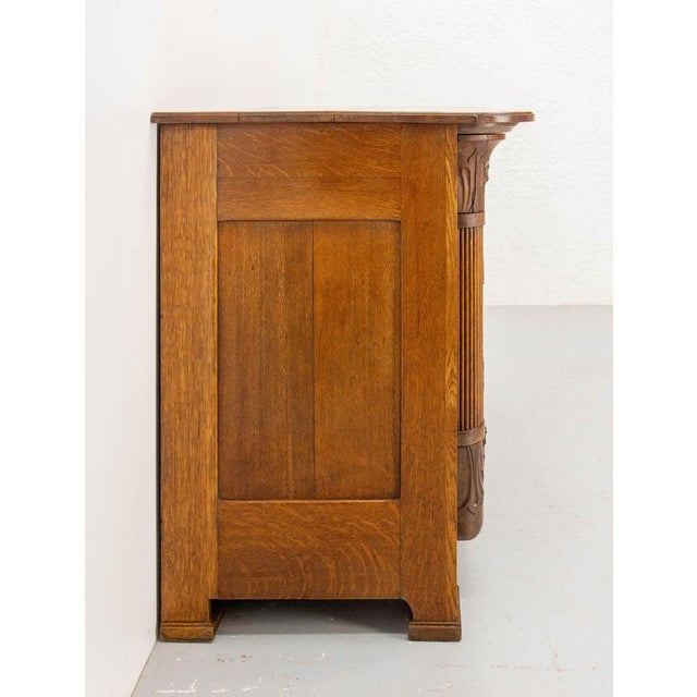 French Oak and Bronze Buffet, 1890s For Sale - Image 4 of 18