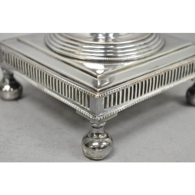 Antique English Regency Silver Plated Trophy Cup Urn Coffee Beverage Samovar For Sale - Image 13 of 18