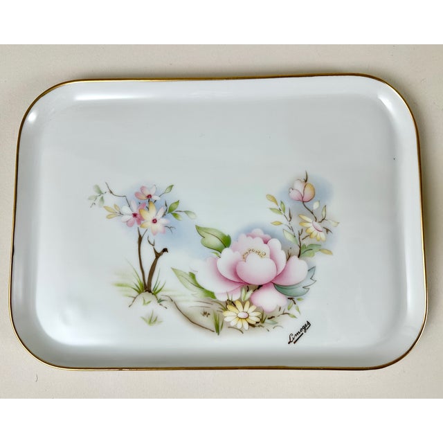 Ceramic Small Vintage Porcelain Tea Set, Limoges, France, 1970s, Set of 4 For Sale - Image 7 of 9