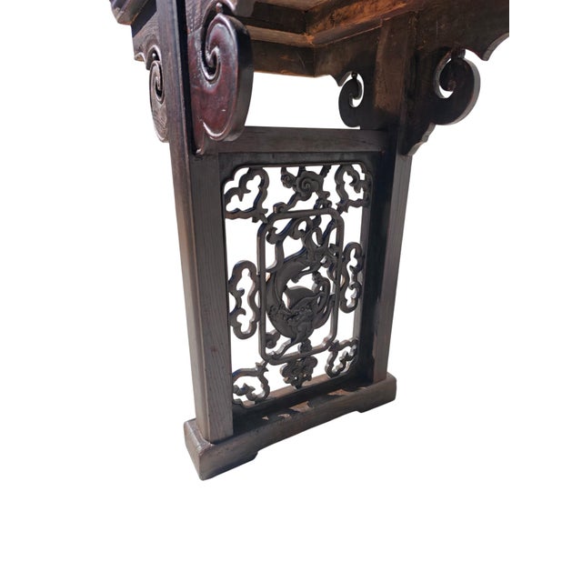 Wood Mid 18th Century 107" Long Everted-Flange Altar Table For Sale - Image 7 of 9