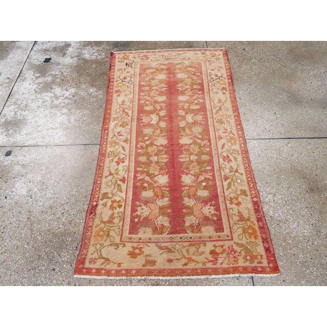 Galerie Shabab Collection Early 20th Century Turkish Oushak Throw Rug For Sale - Image 4 of 8