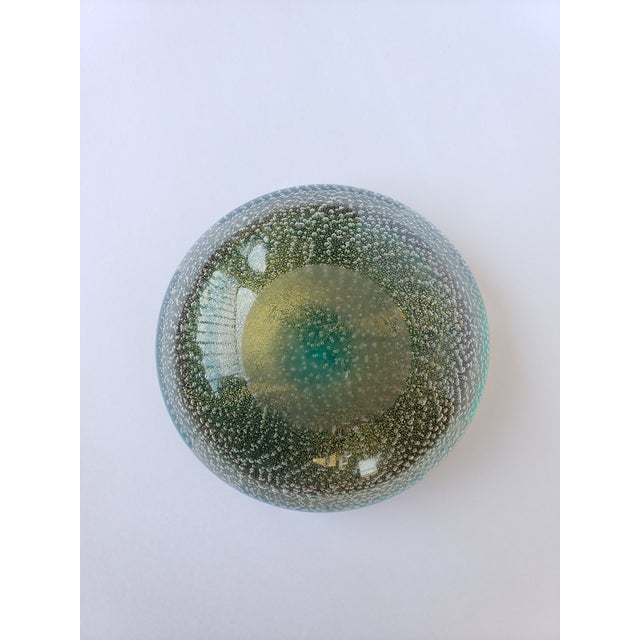 1940s Flavio Poli Seguso Murano Glass Sommerso Bullicante Bowl Ashtray For Sale - Image 9 of 15