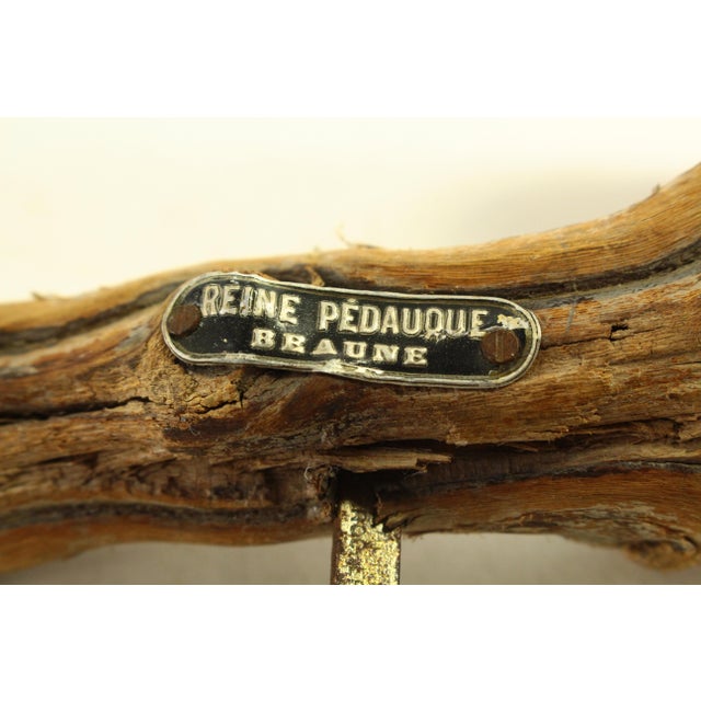 Brown 1960's Grapevine Corkscrew From Reine Pedauque Vineyard in Beaune, France For Sale - Image 8 of 12