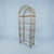 Vintage Gilt Metal Faux Bamboo Curio Display with 5 Glass Shelves In very good original condition showing some typical age...