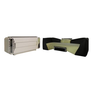 Sofa and Chest of Drawers by Manuel Da Costa for Arpex, Italy, 1980s, Set of 2 For Sale
