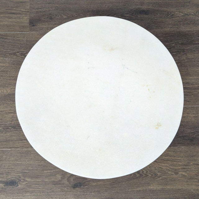 Anthropologie Anthropologie Marble Top Side Table For Sale - Image 4 of 6