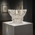 Modern Mikasa Ice Palace Crystal Bowl 10” Sculptural Modern Decor Slovenia Heavy For Sale - Image 3 of 9