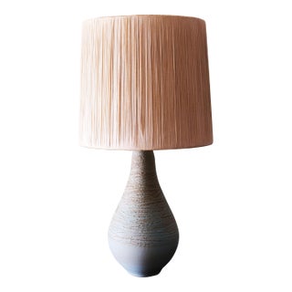 1960s Lee Rosen for Design Technics (Attr.) Aqua Green Blue Lamp String Shade For Sale