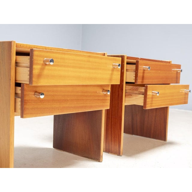 Mid-Century Bedside Tables from Femina, Czechoslovakia, 1960s, Set of 2 For Sale - Image 4 of 7