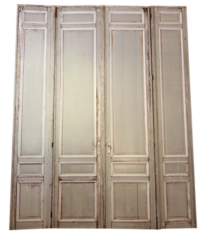 Large French Double Door, 1890s, Set of 4