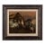 19th Century Small Original Oil on Canvas Painting of Barnyard Hens and Rooster, Portugal For Sale