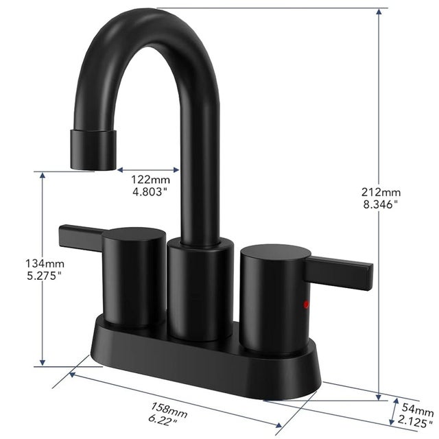 Faucet Type : Centerset Bathroom Sink Faucet Installation Type : Deck Mounted Installation Holes: 2 or 3 Hole Number of...