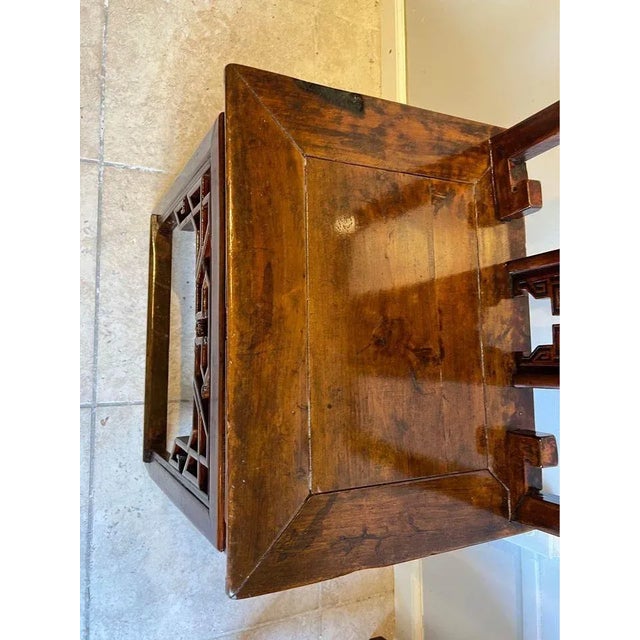 Antique Ming Style Chinoiserie Carved Side Chairs- A Pair For Sale In Washington DC - Image 6 of 9