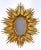 Wood Large Golden Wood Sun Mirror, 1920s For Sale - Image 7 of 7