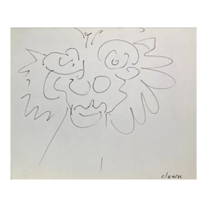 1960s Frank Wallace Portrait Drawing