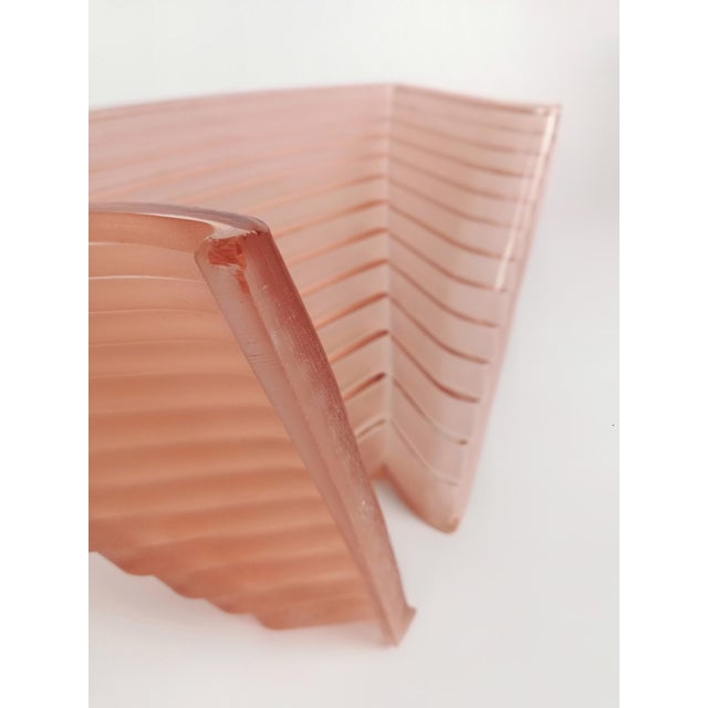 Pink Glass Pergamo 38 Wall Sconces by A. Mangiarotti for Artemide, 1980s, Set of 2 For Sale - Image 11 of 18