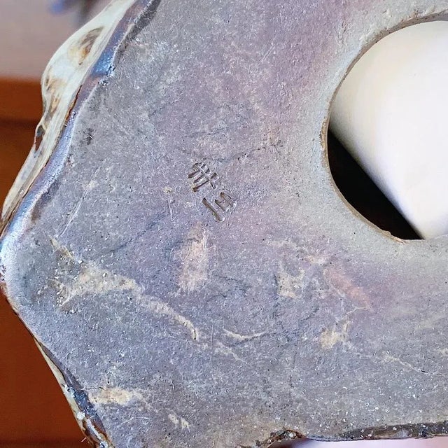 Brown Antique Chinese YiXing ZiSha Purple Clay Highly Detailed Lucky Duck Sculptural Figurines - Set of 2 For Sale - Image 8 of 12