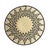 Early 20th Century Sisal Handwoven Black and White Star Basket Eswatini 8inch For Sale
