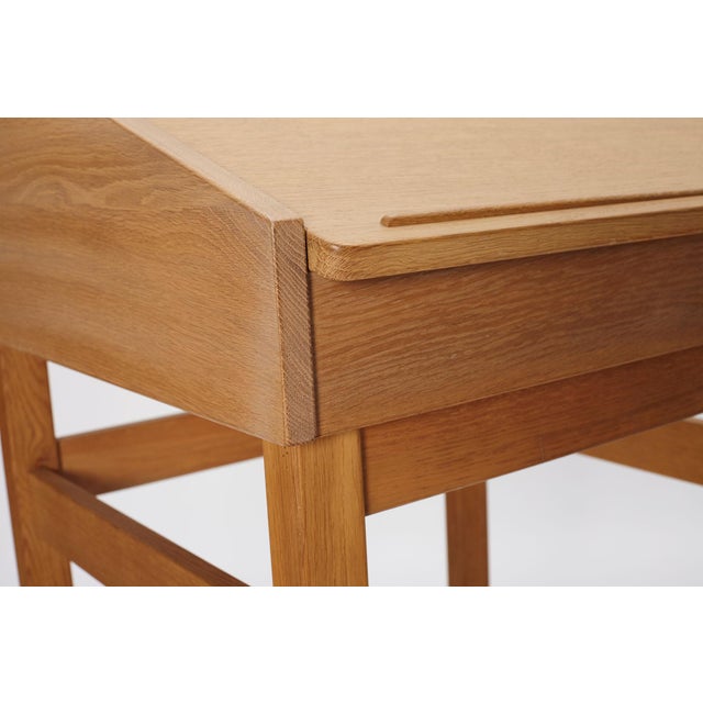 Oak Secretary Desk, Denmark, 1960s For Sale - Image 12 of 17