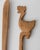 This vintage 1960s wooden cutlery sculpture set is a charming example of Italian folk art, featuring a large handcarved...